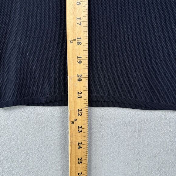 Worldly Things Styltricot‎ Knit Top Women’s 6 Navy Blue Short Sleeve Scoop Neck - Picture 12 of 16